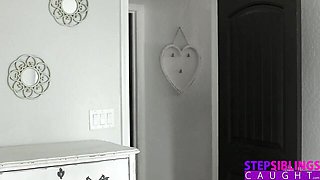 Cute Andi Rose and Jazmin Luv - small boobs clip - Step Siblings Caught