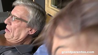 GrandParents Switch From Glory Hole to Fucking Teen