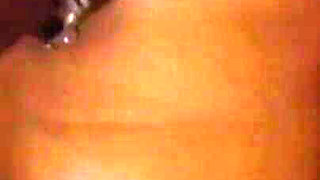 Sensual and Pretty Brunette Sucks a Big Black Cock in POV