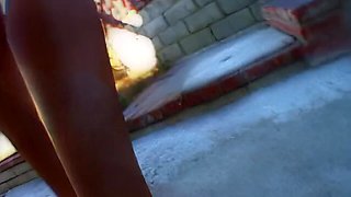 Experience nostalgic interracial heat with Kaylynn's captivating charm