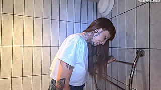 Pee Desperation with My Human Toilet Slave