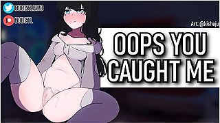 Catching Your Horny Roomate Fingering Herself! Then You Fuck