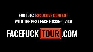 Petite Blonde Babe Throated Deep By Monster White Cock POV