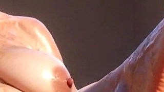Old Granny Enjoying Oil Foot Massage - Desperate for Tongue in Toes