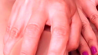 Masturbation with Vibrator Wand Until Orgasm with Squirt