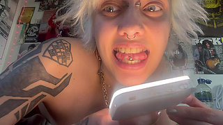 Mouth Tour Goth Girl No Makeup