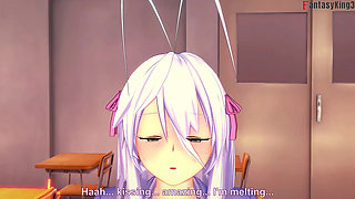 Teacher Rossweisse sends me to detention to give me a blowjob - DXD NTR Madness Series