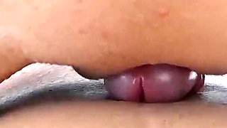 Her Elastic Labia Cause the Meaty Cock to Ejaculate