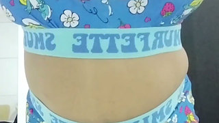 Sexy Filipina MILF, Shaking, Rubbing, & Smacking Her Big Smurf Ass & Pussy