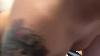 Italian slut get two loads of cum after shagging two guys li