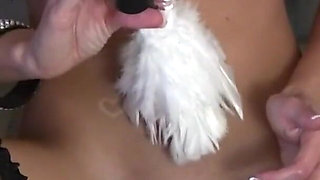 Skinny babe Dakota Day fingers pussy in cosplay