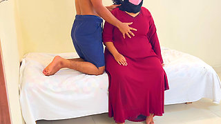 Fucking a Beautiful Stepaunty in Saudi Arabia - Multiple Cum