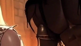 African Warriors Have Rough Sex in the Streets of Europe