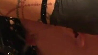 Humiliating ass penetrated in small penis guy