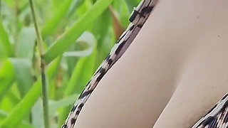 New Bra Bikini Outdoor Dancing Smoking and Joking