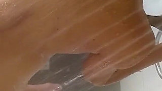 Couple recorded in the shower