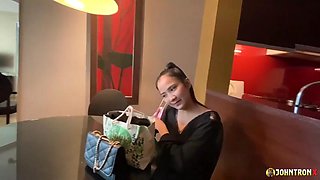 JohnTronX - Fucking and creampying a quiet sexy Asian babe: Blowjob, Doggy  Cowgirl Porn