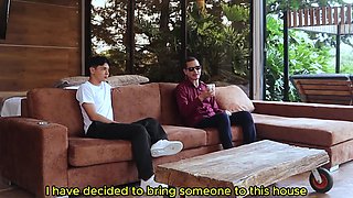 Hot latina plays with BF as her cuckold blind stepdad listens to them fuck