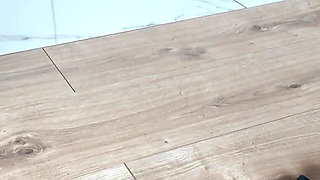 Blonde GILF Jenny Strip and Pee