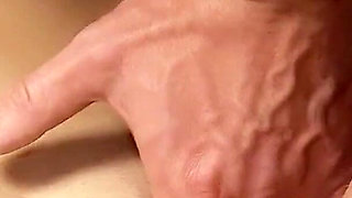 Skinny teen April Blue masturbates and is caught doing it by her best friend