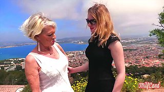 Eva, a 70-year-old GILF, Is Having Sex with Lyna, Age 27