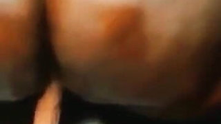 Oiled BBW Riding Dildo