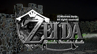 I allow him to wank while I PISS on his COCK - Toilet slavery Castle Outdoor