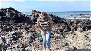 Another Beach Accident - Wet Jeans by the Shoreline