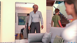 Awam-style Game - Being a Wife (v1.220p) - P4 - Stepmom Christine Pretends She Doesn't Notice as Her Stepson Cums All Over Her