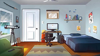 Summertime saga: stepbrother gives a huge dildo to his stepsister, she went crazy ep 74