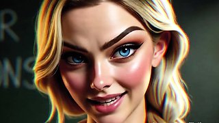 Sexy blonde Taylor Whyte in 3D audio POV clos